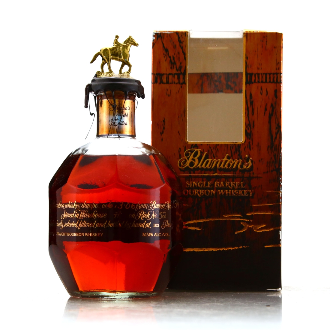 Blanton's Single Barrel Gold Edition dumped 2006
