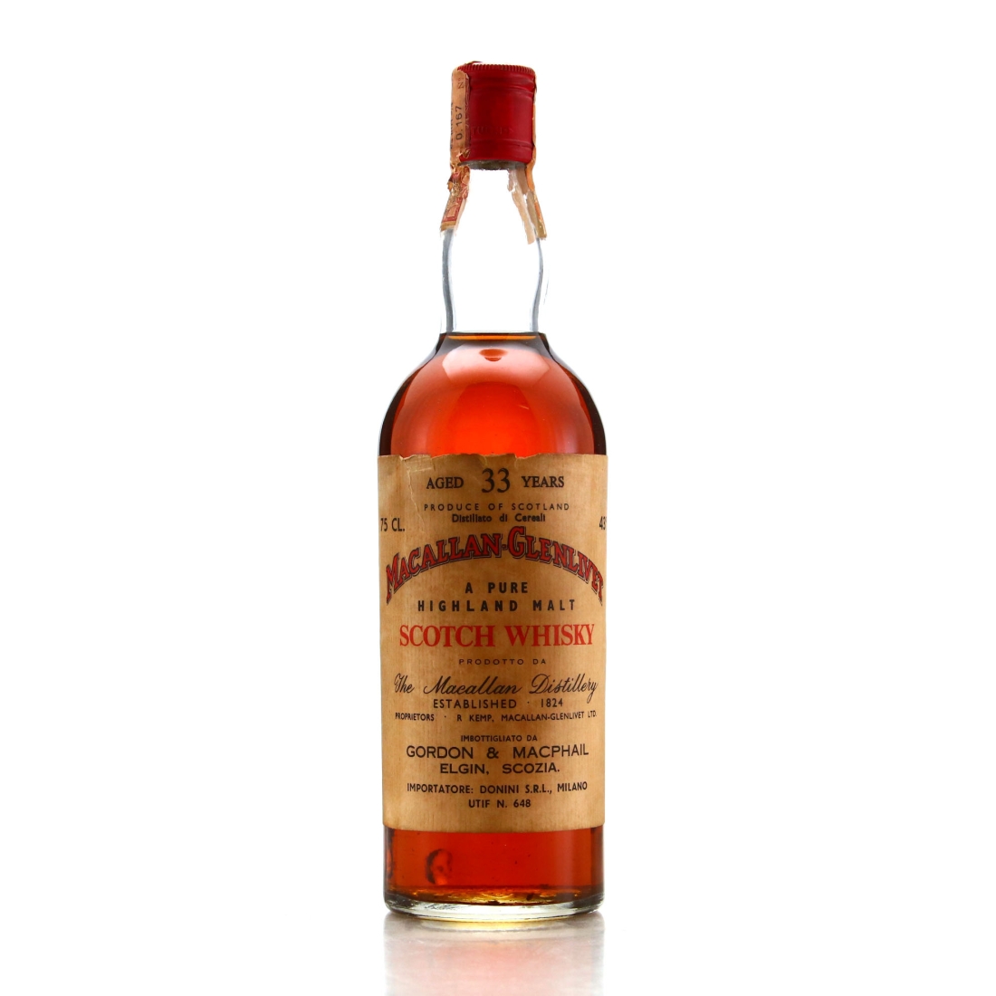 Macallan 33 Year Old Gordon and MacPhail 1960s / Donini Import