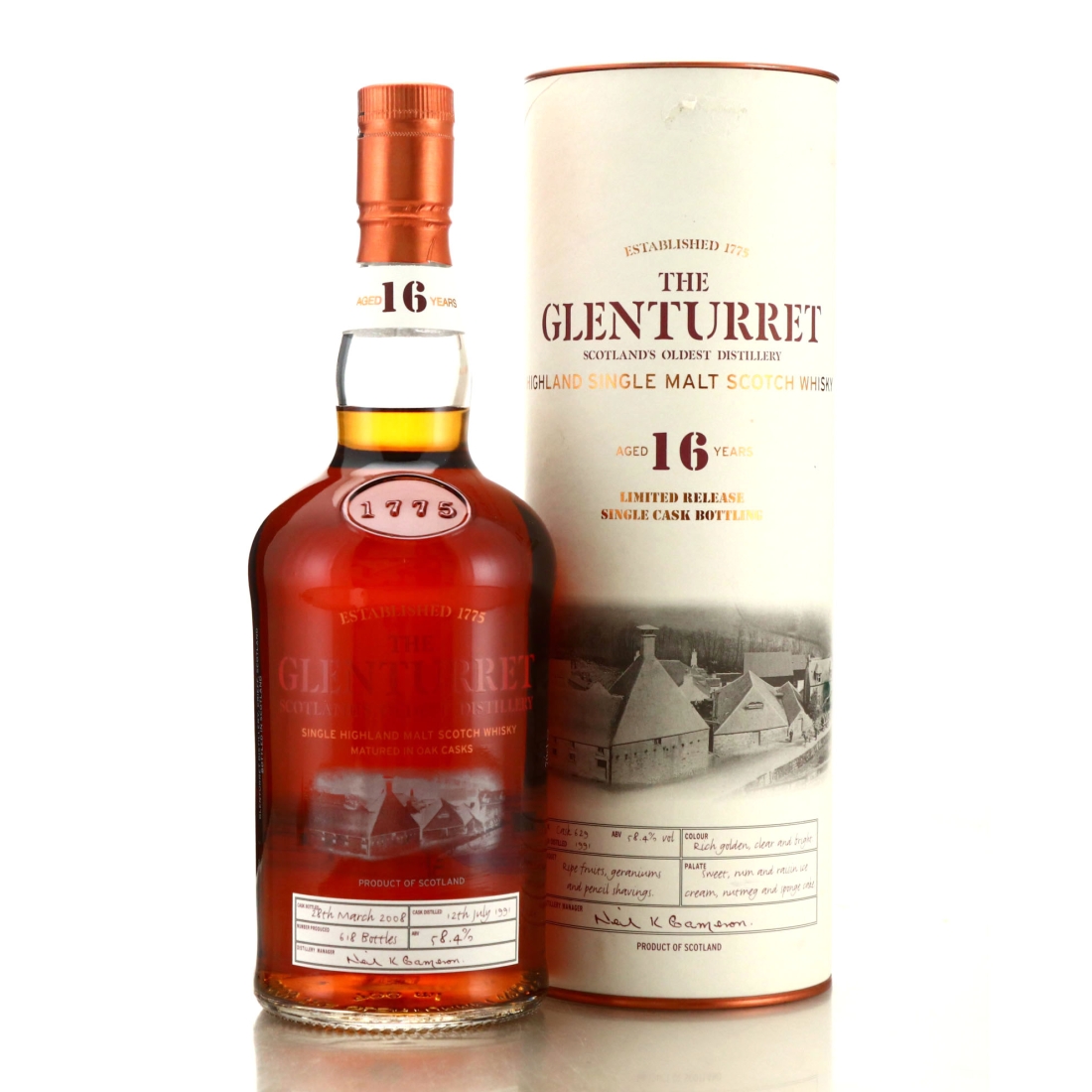 Glenturret 1991 Single Cask 16 Year Old