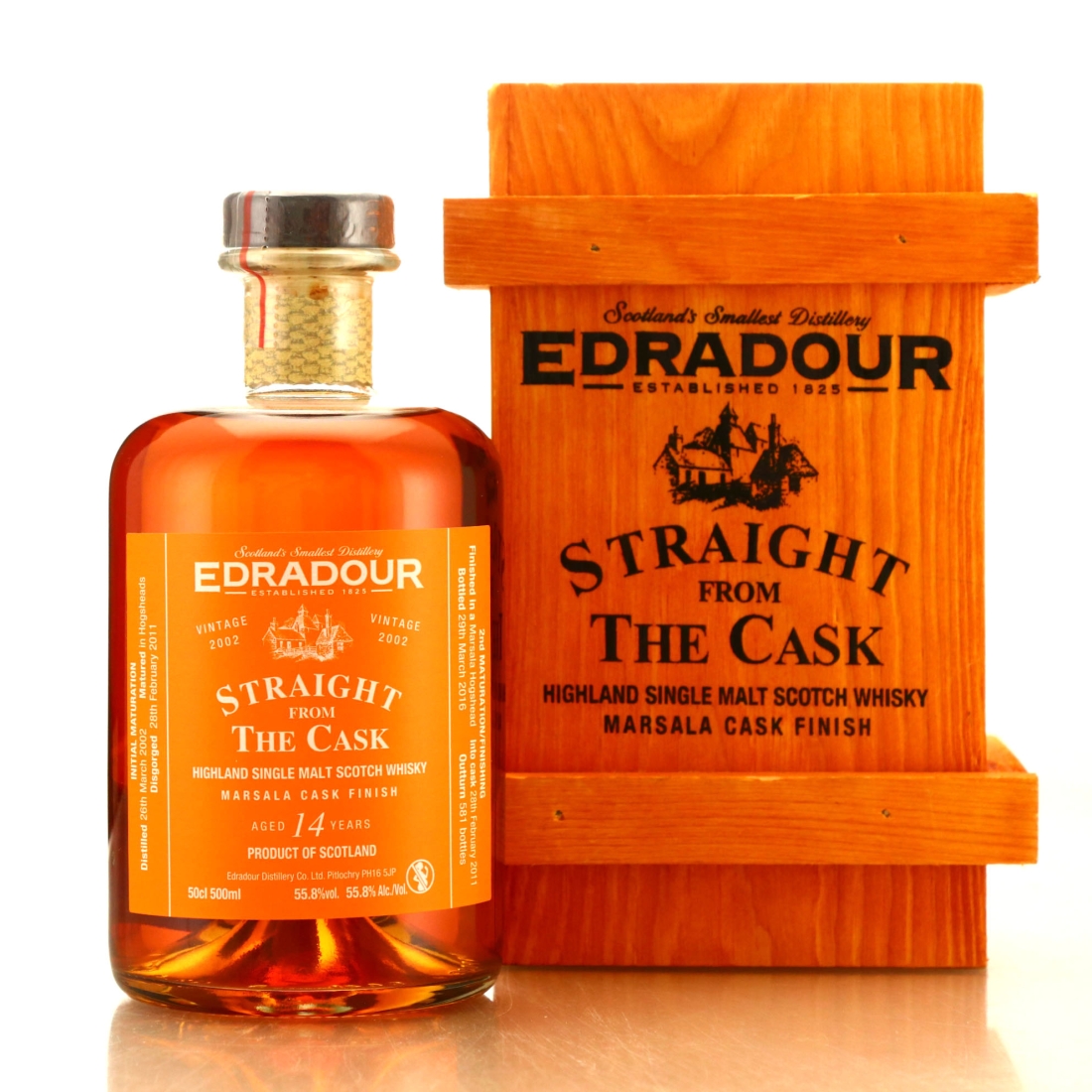 Edradour 2002 Straight From the Cask 14 Year Old Marsala Finish 50cl