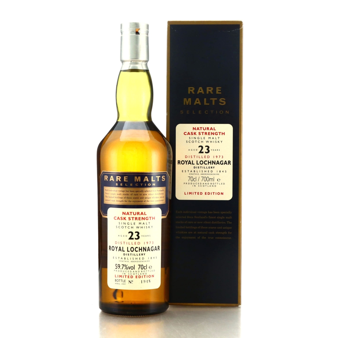 Royal Lochnagar 1973 Rare Malts 23 Year Old / 59.7%