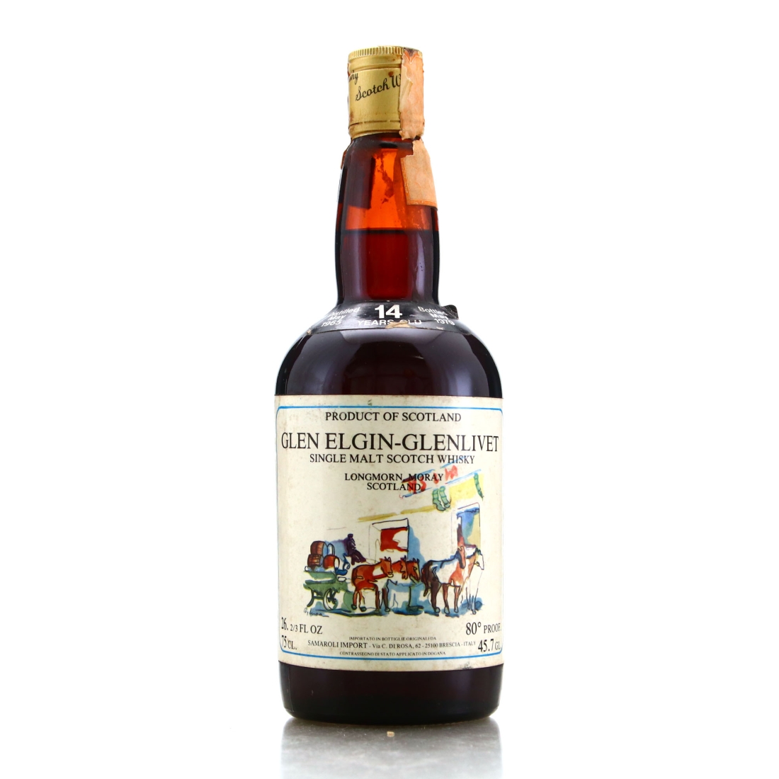Glen Elgin 1965 Samaroli 14 Year Old / Cadenhead's 1979