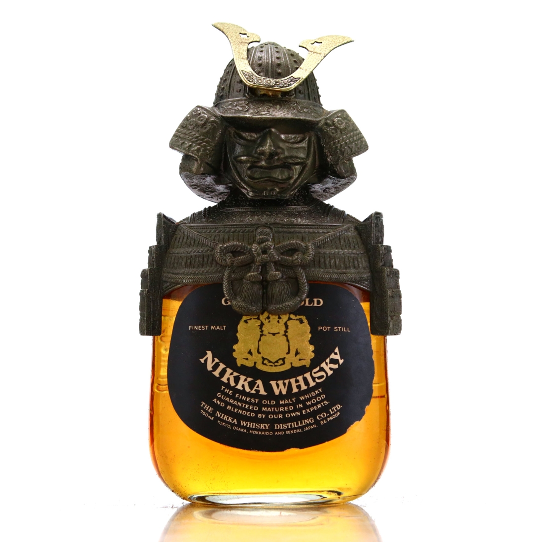 Nikka Gold and Gold with Samurai Ornament