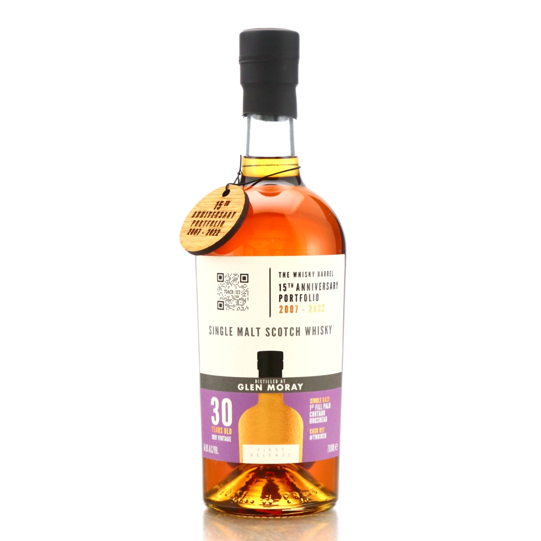 Glen Moray 1991 The Whisky Barrel 30 Year Old / 15th Anniversary