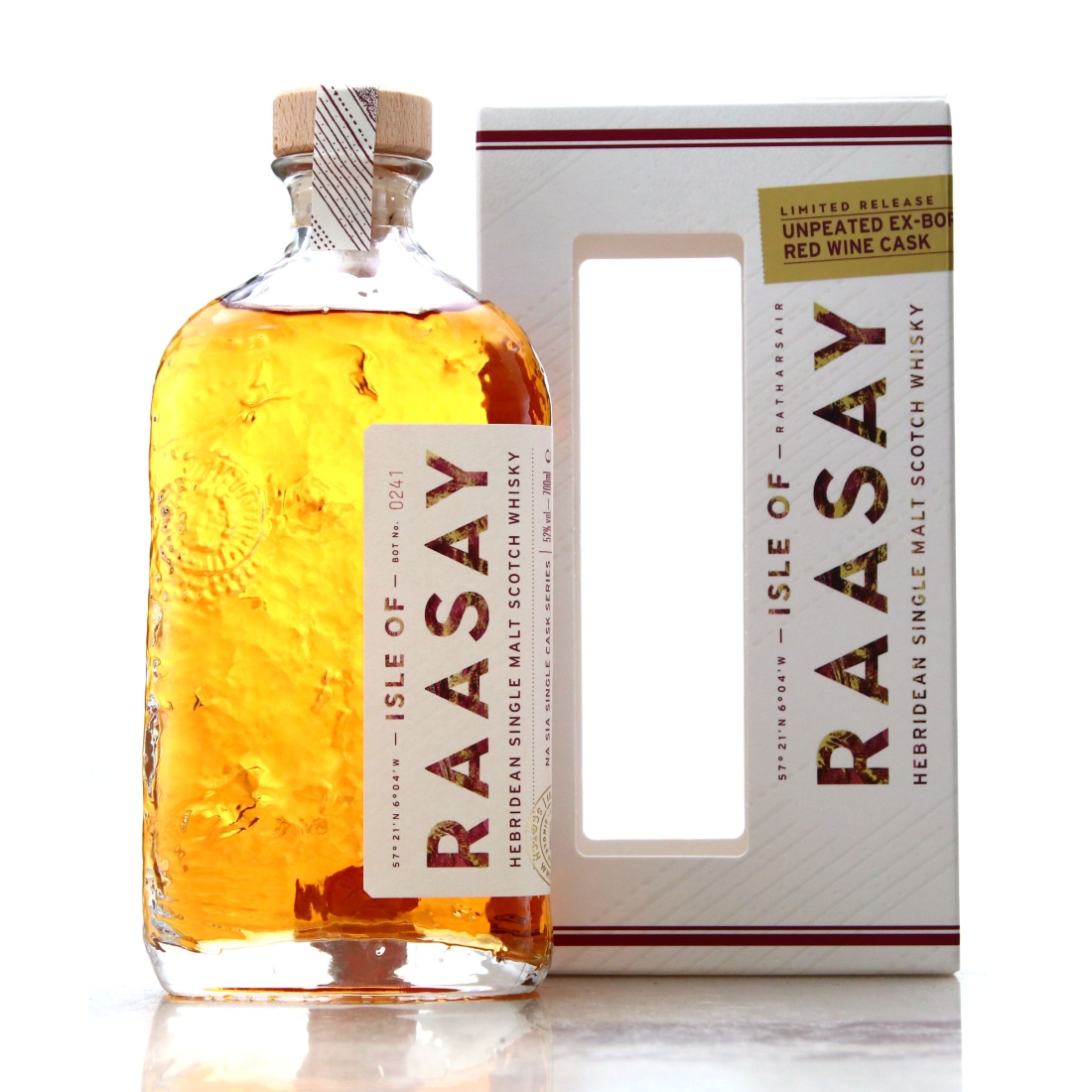 Raasay 2018 Unpeated Single Red Wine Cask #255
