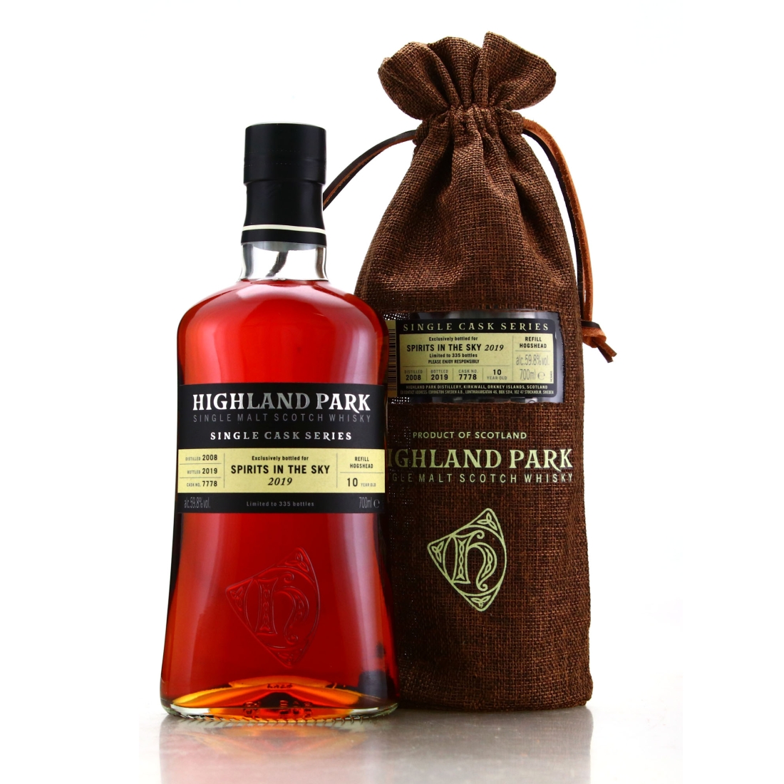Highland Park 2008 Single Cask 10 Year Old #7778 / Spirits in the Sky 2019