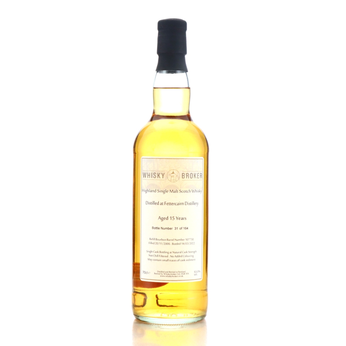 Fettercairn 2006 Whisky Broker 15 Year Old