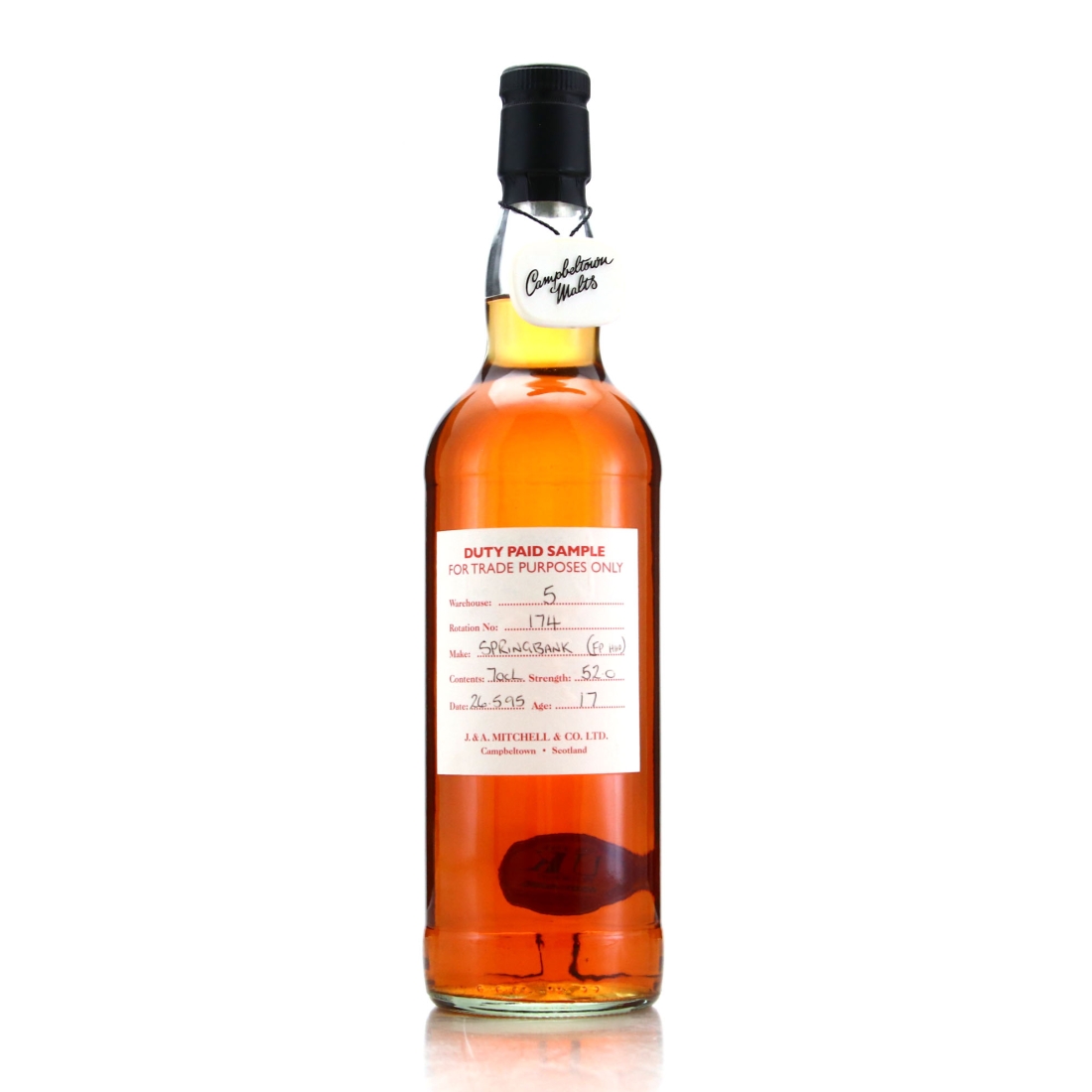 Springbank 1995 Duty Paid Sample 17 Year Old / Fresh Port Hogshead