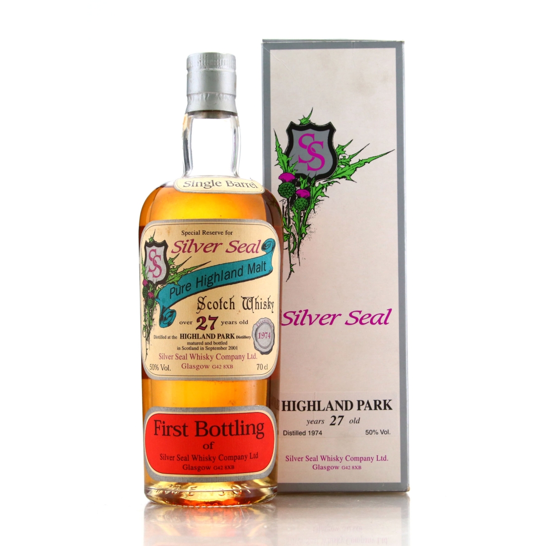 Highland Park 1974 Silver Seal 27 Year Old / First Bottling