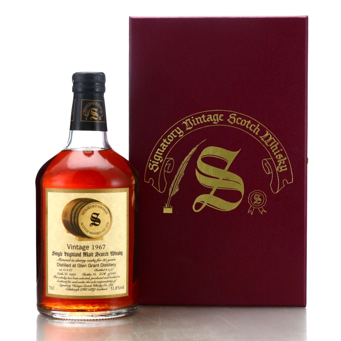 Glen Grant 1967 Signatory Vintage 30 Year Old