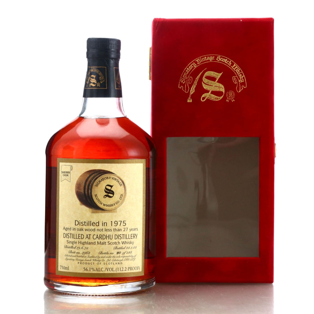 Cardhu 1975 Signatory Vintage 27 Year Old