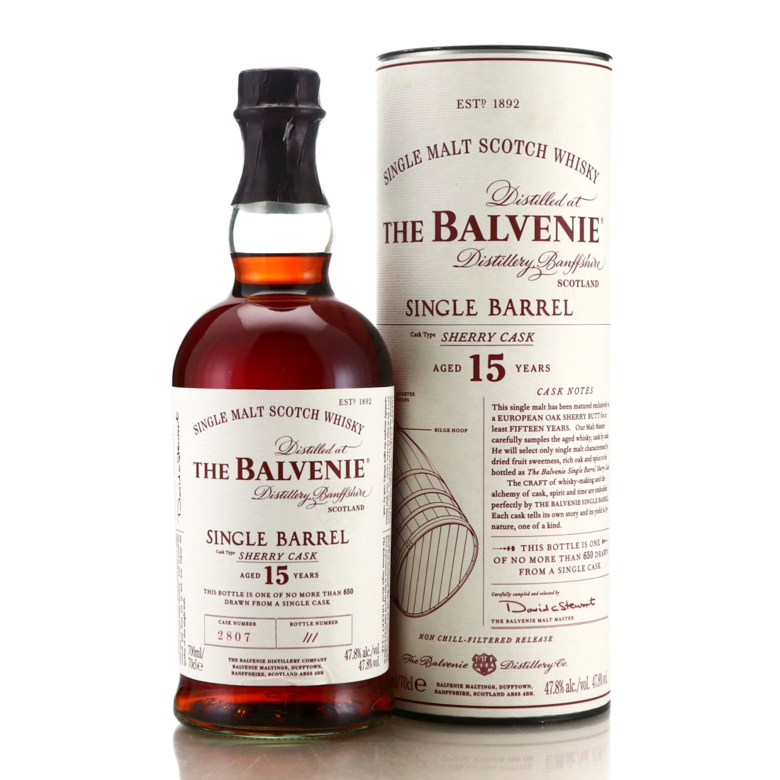 Balvenie 15 Year Old Sherry Cask Single Barrel #2807