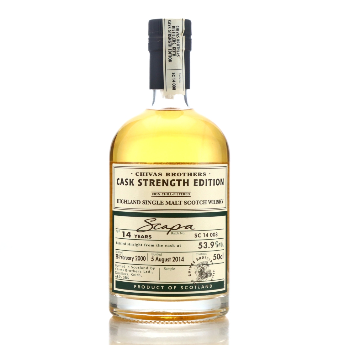 Scapa 2000 Cask Strength 14 Year Old Batch #008