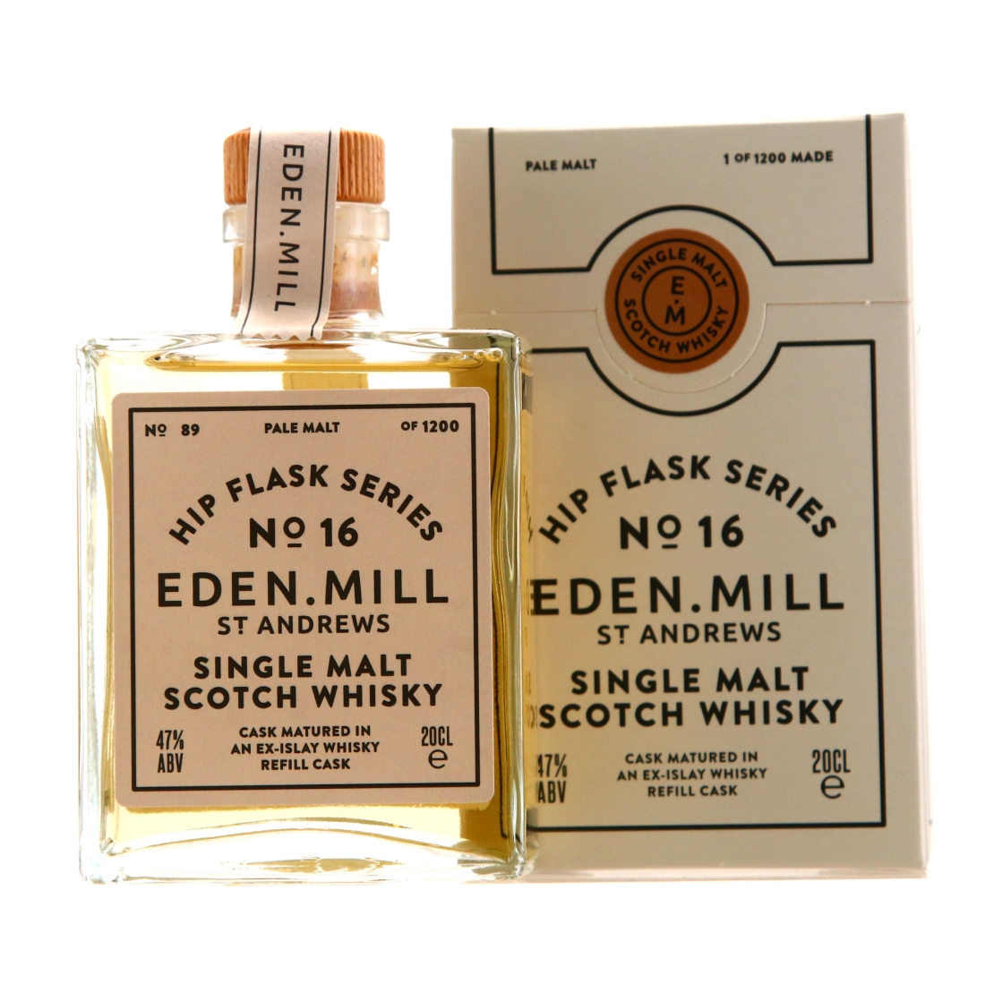 Eden Mill Hip Flask Series No.16 20cl / Pale Malt, ex-Islay Whisky Cask