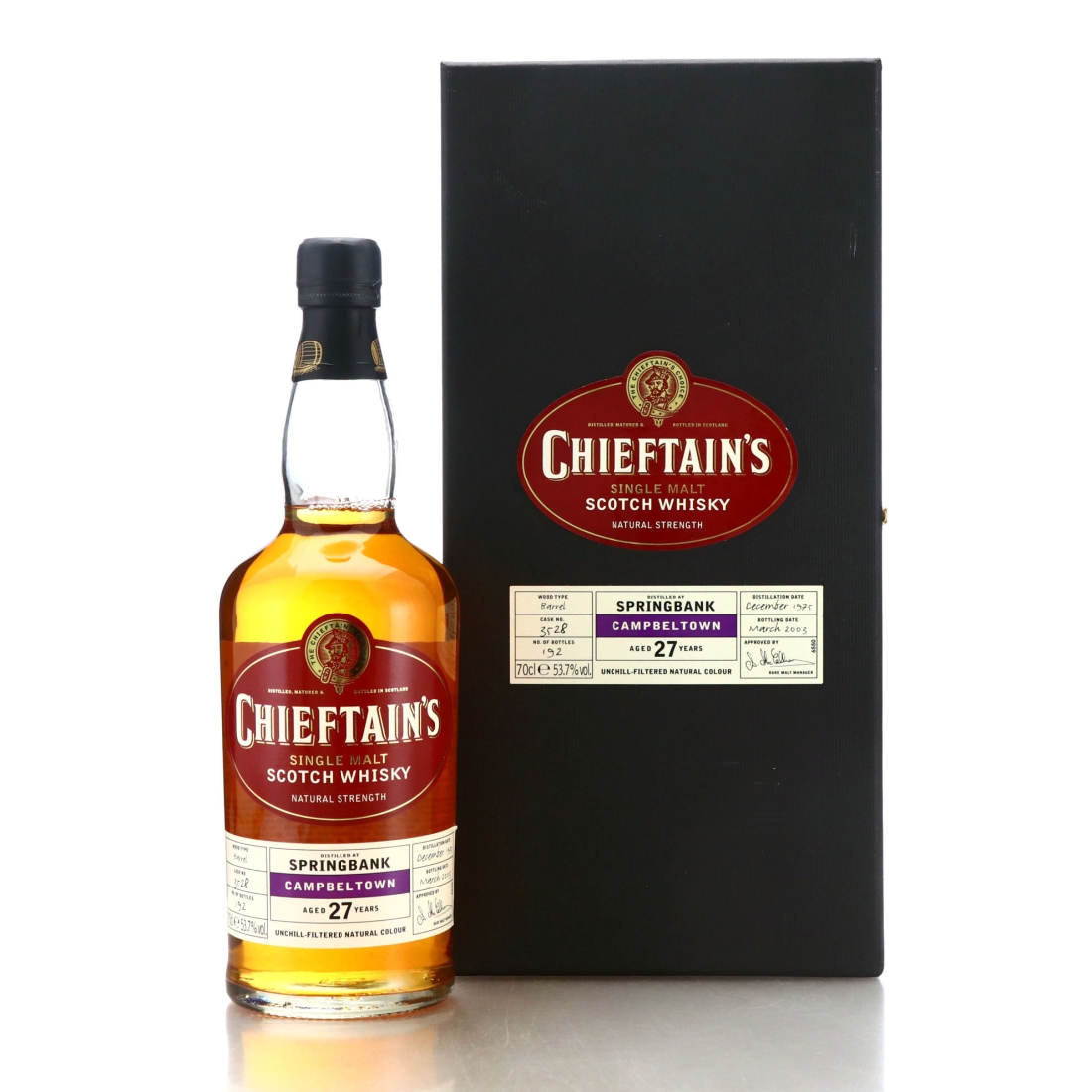 Springbank 1975 Chieftain's Single Cask 27 Year Old