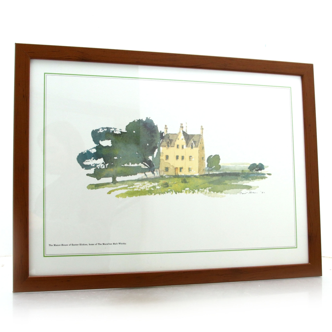 Macallan Easter Elchies David Holmes 1987 Watercolour Print