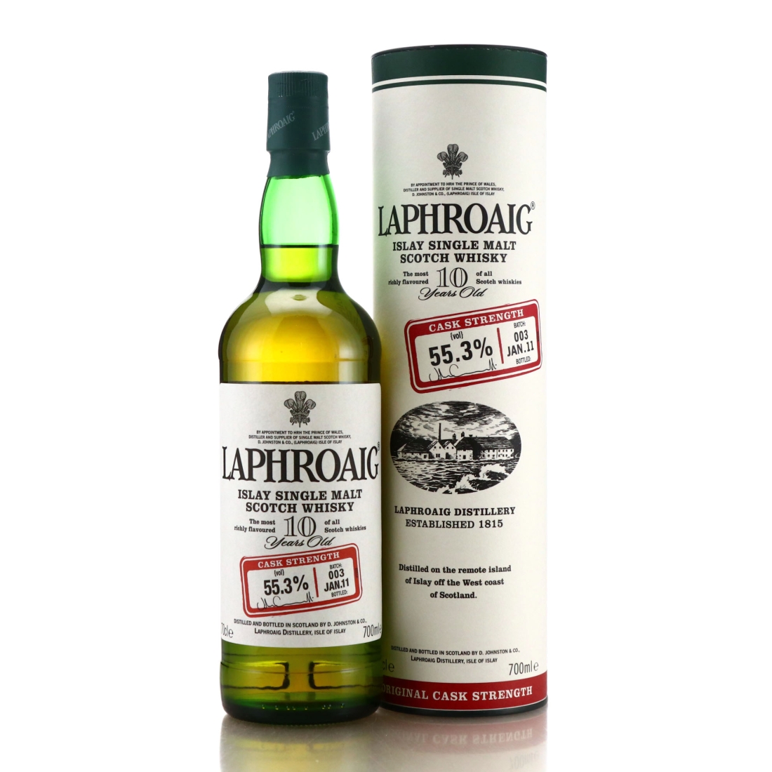Laphroaig 10 Year Old Cask Strength Batch #003