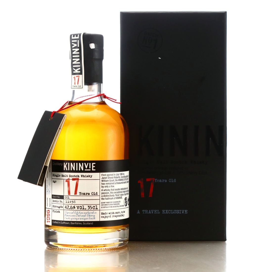 Kininvie 1996 17 Year Old Batch #001 35cl