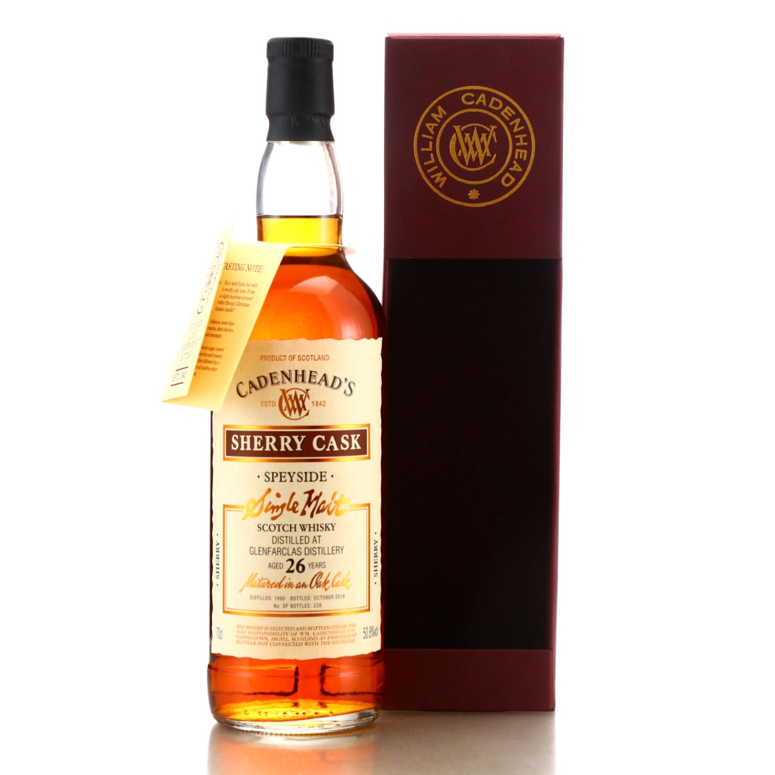 Glenfarclas 1990 Cadenhead's 26 Year Old Sherry Cask