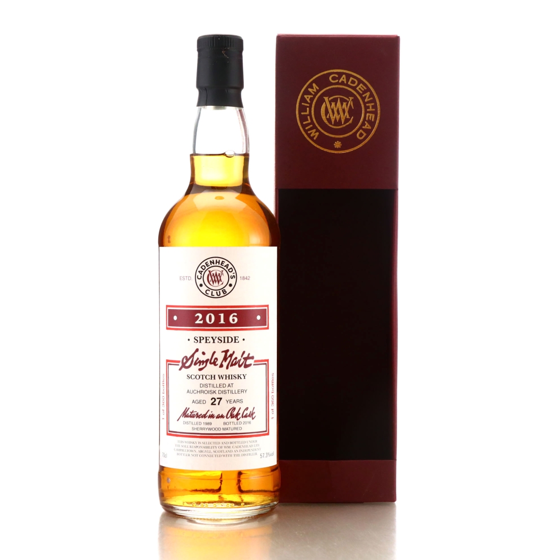 Auchroisk 1989 Cadenhead's Club 27 Year Old