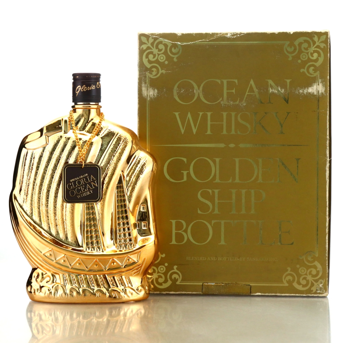 Ocean Whisky Gloria Gold Ship Bottle 76cl
