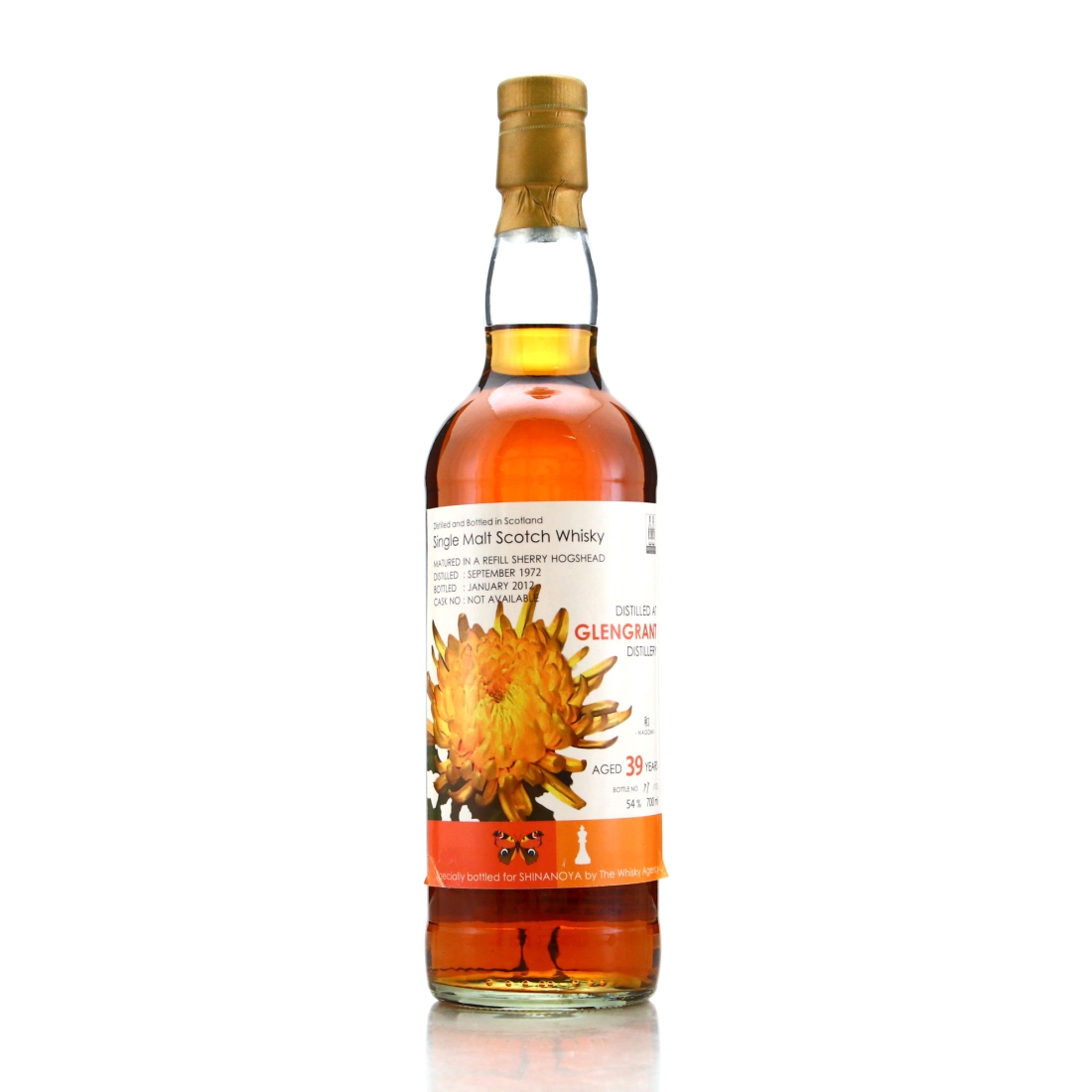 Glen Grant 1972 Whisky Agency 39 Year Old / Shinanoya 