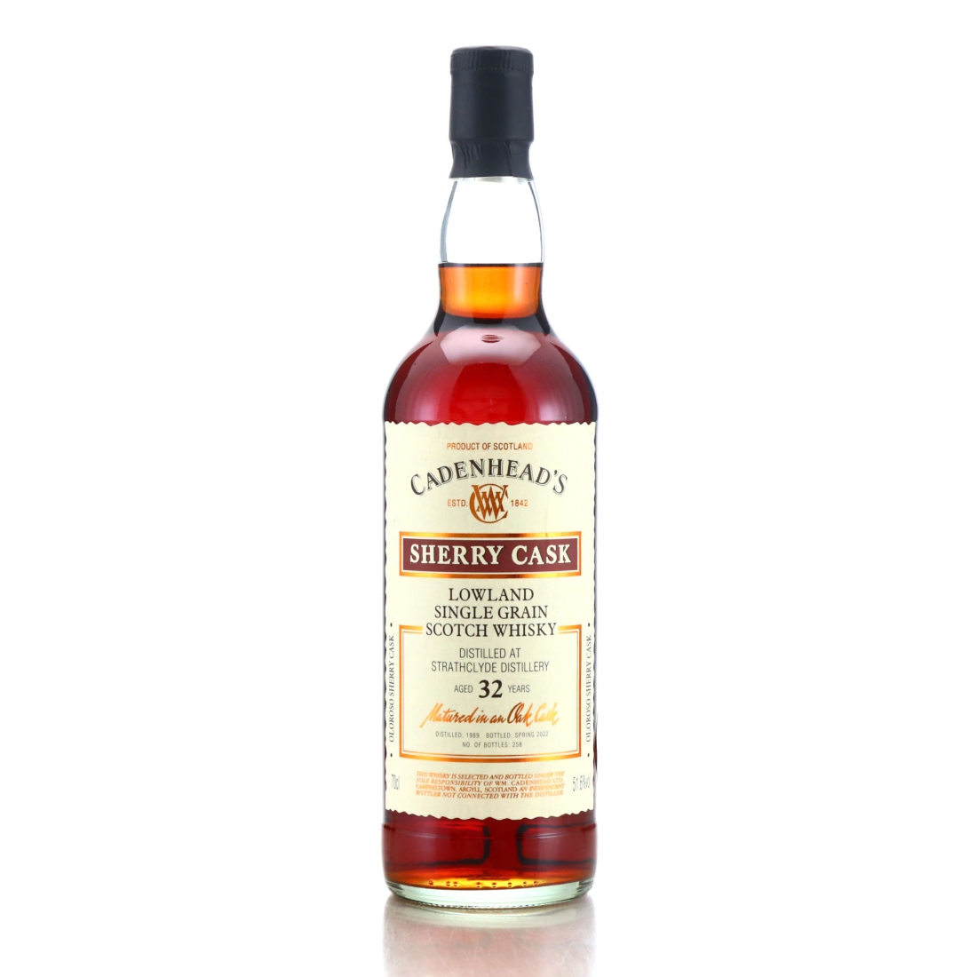 Strathclyde 1989 Cadenhead's 32 Year Old Sherry Cask