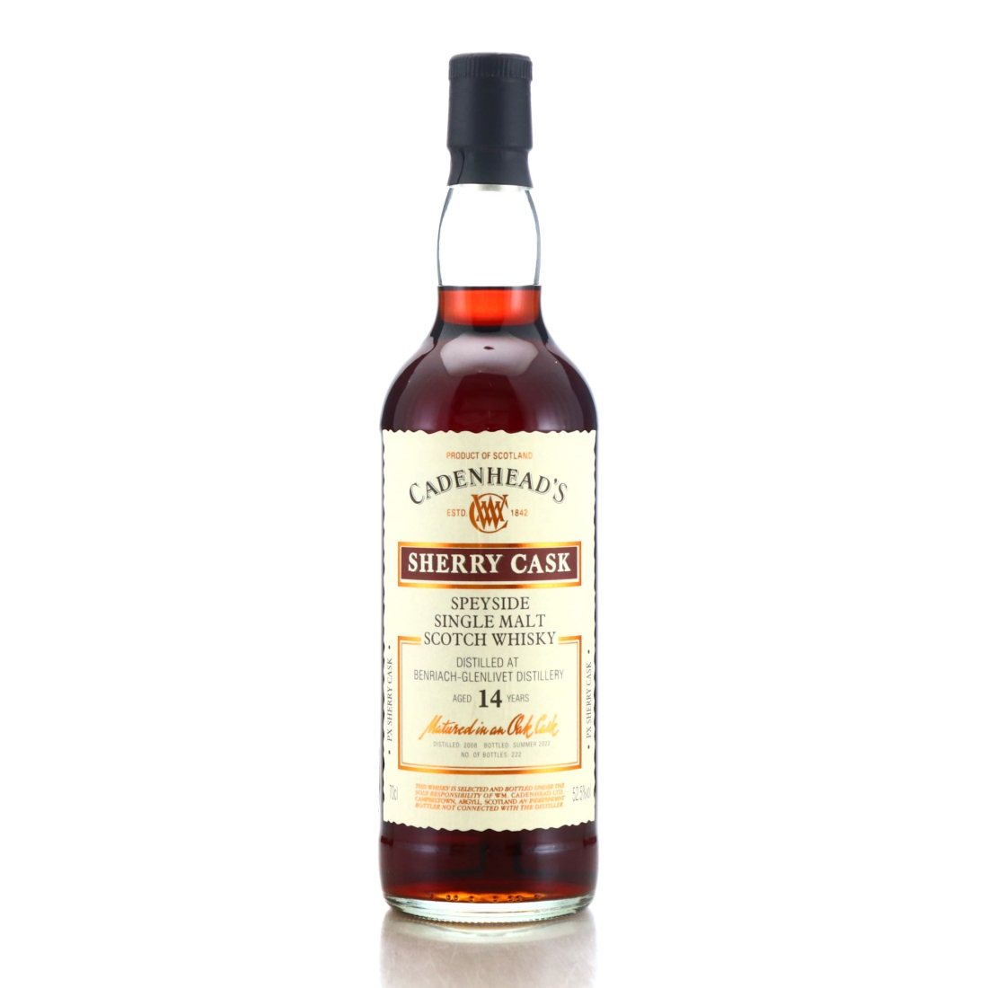 Benriach 2008 Cadenhead's 14 Year Old Sherry Cask