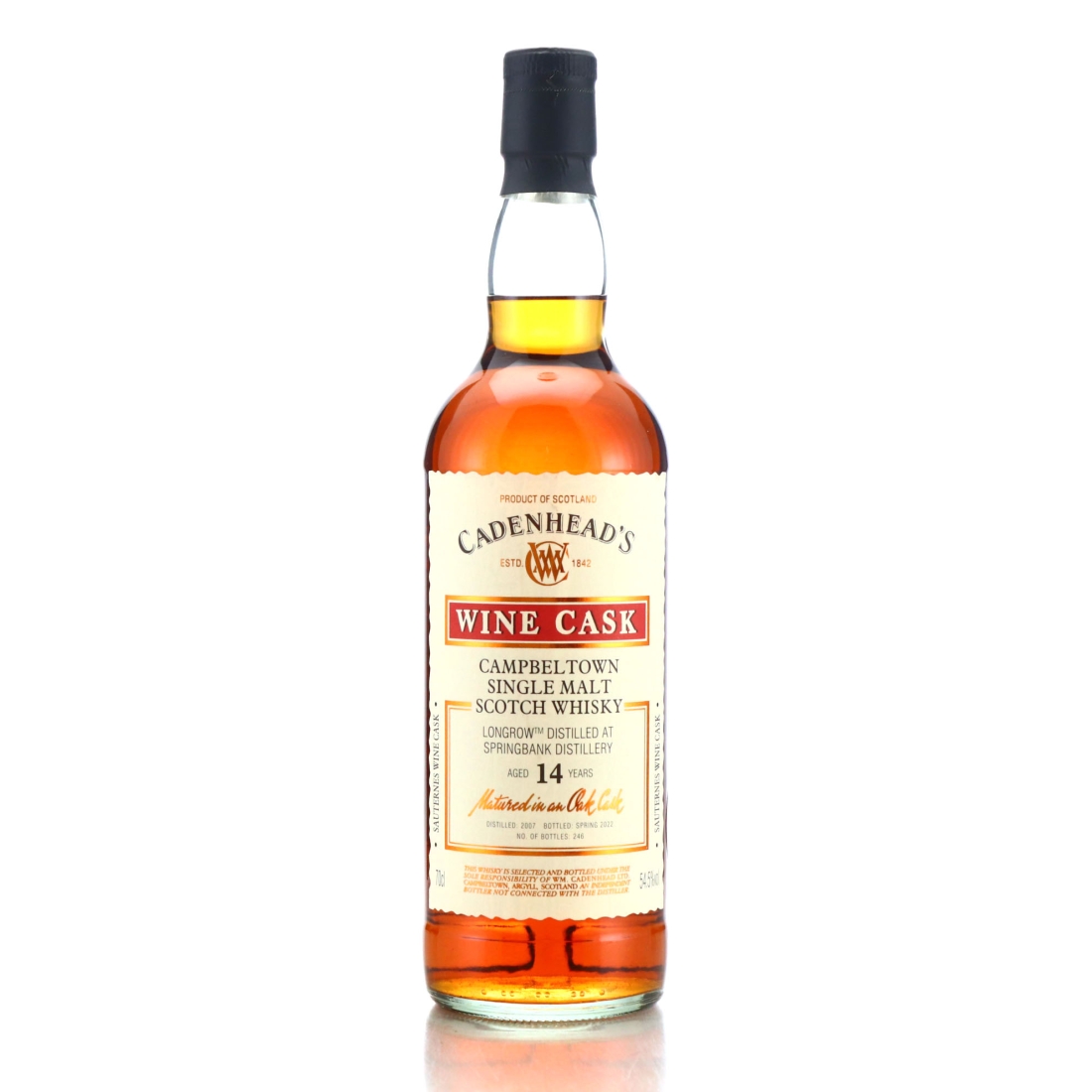 Longrow 2007 Cadenhead's 14 Year Old Wine Cask