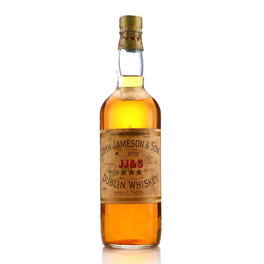 John Jameson and Son 3 Star circa 1920s / M. Keating