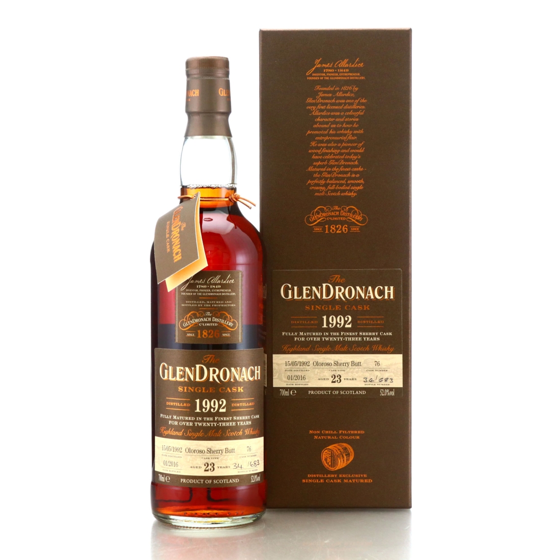 Glendronach 1992 Single Oloroso Cask 23 Year Old #76 / Batch 13