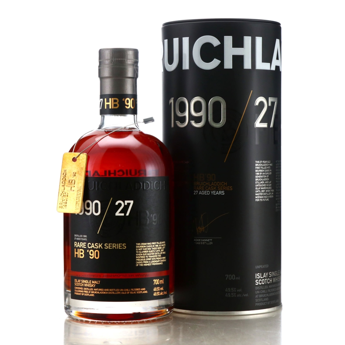 Bruichladdich 1990 Rare Cask Series 27 Year Old / HB '90