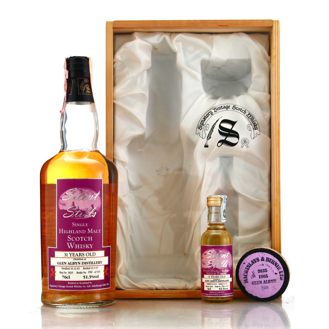 Glen Albyn 1965 Signatory Vintage 31 Year Old Silent Stills Gift Pack