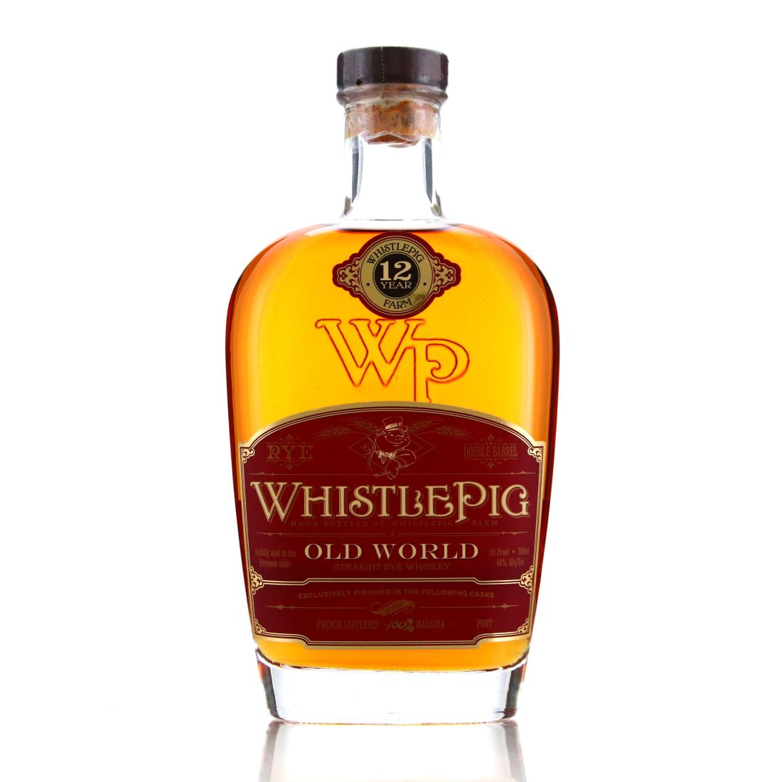 Whistlepig 12 Year Old Straight Rye Old World Cask Finish / Madeira ...