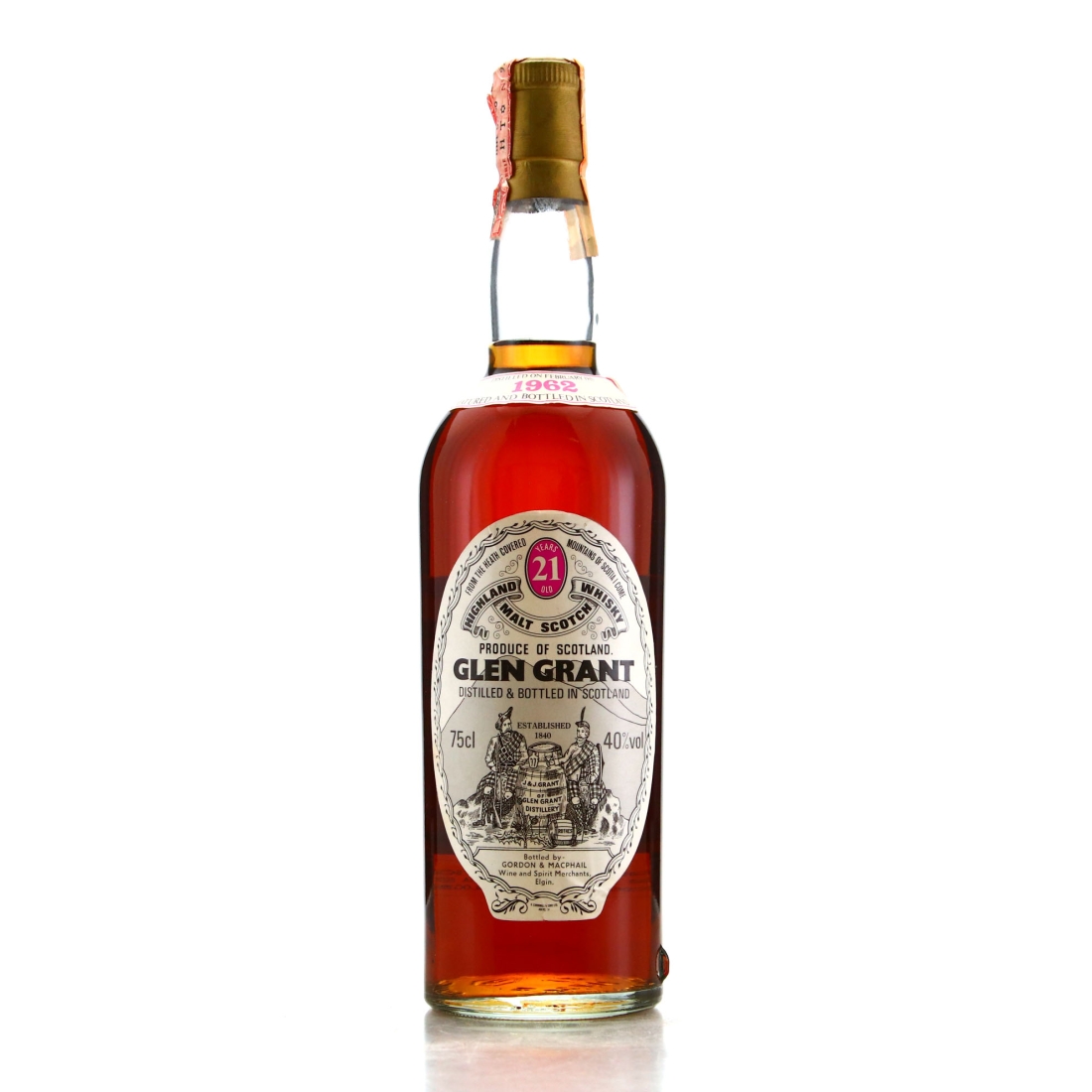 Glen Grant 1962 Gordon and MacPhail 21 Year Old / Intertrade Import