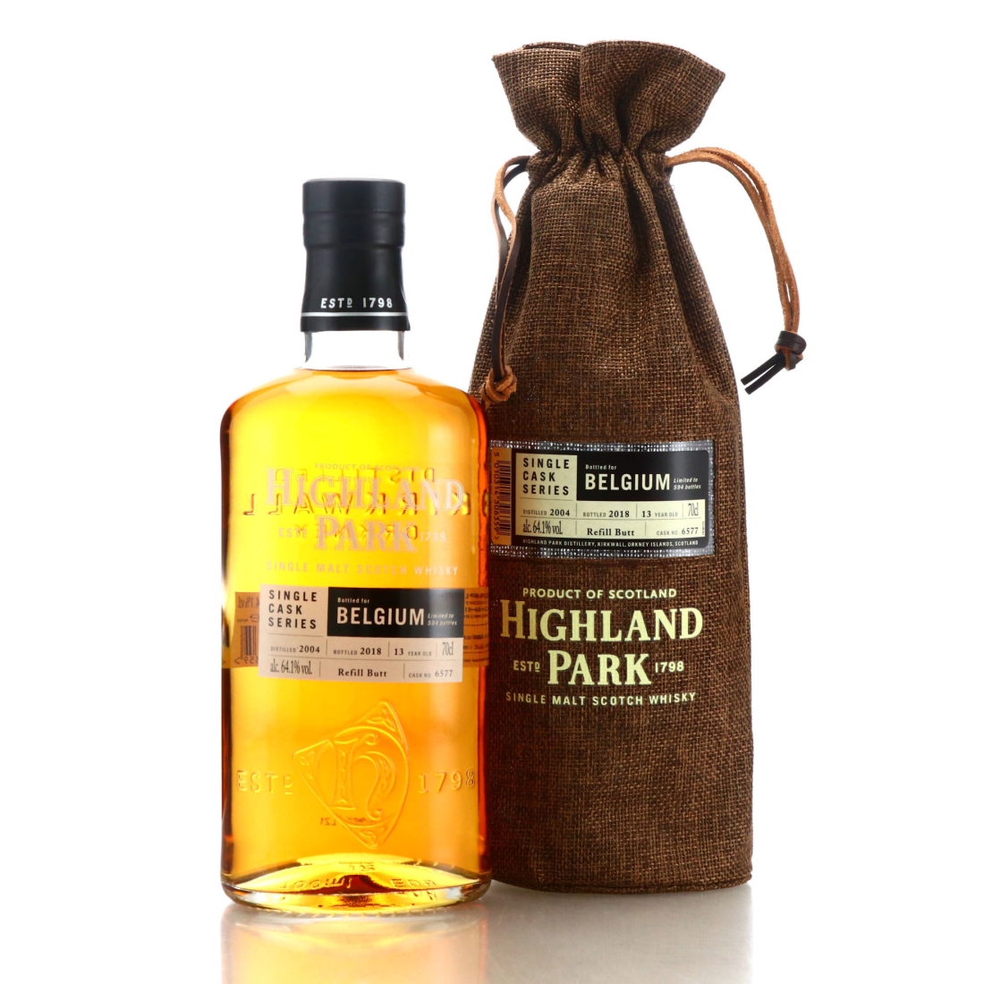 Highland Park 2004 Single Cask 13 Year Old #6577 / Belgium
