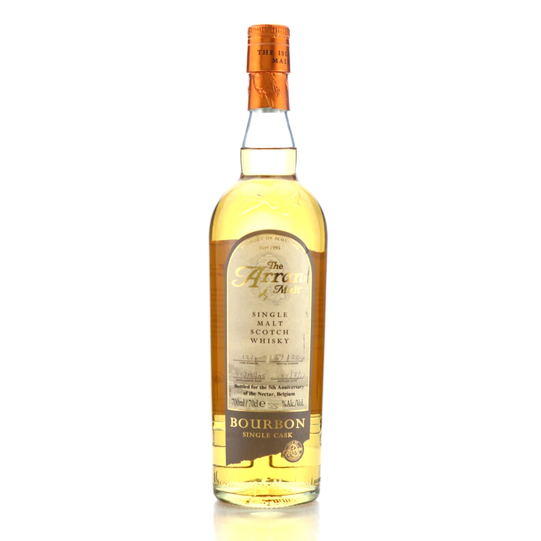 Arran 2005  Single Bourbon Cask #124 / 5th Anniversary of the Nectar