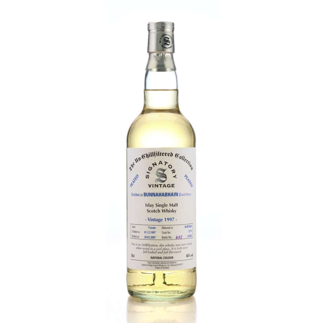Bunnahabhain 1997 Signatory Vintage 9 Year Old