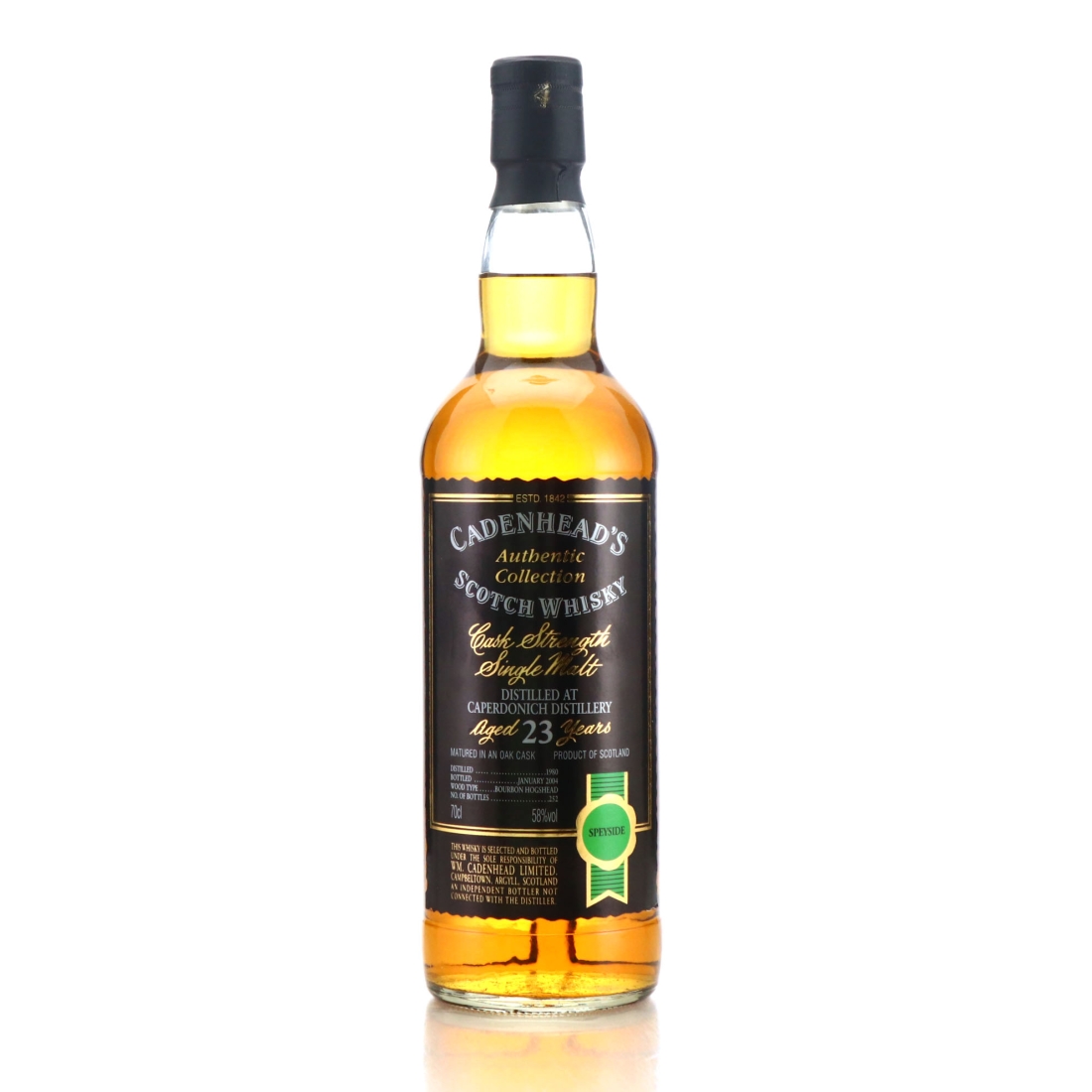 Caperdonich 1980 Cadenhead's 23 Year Old