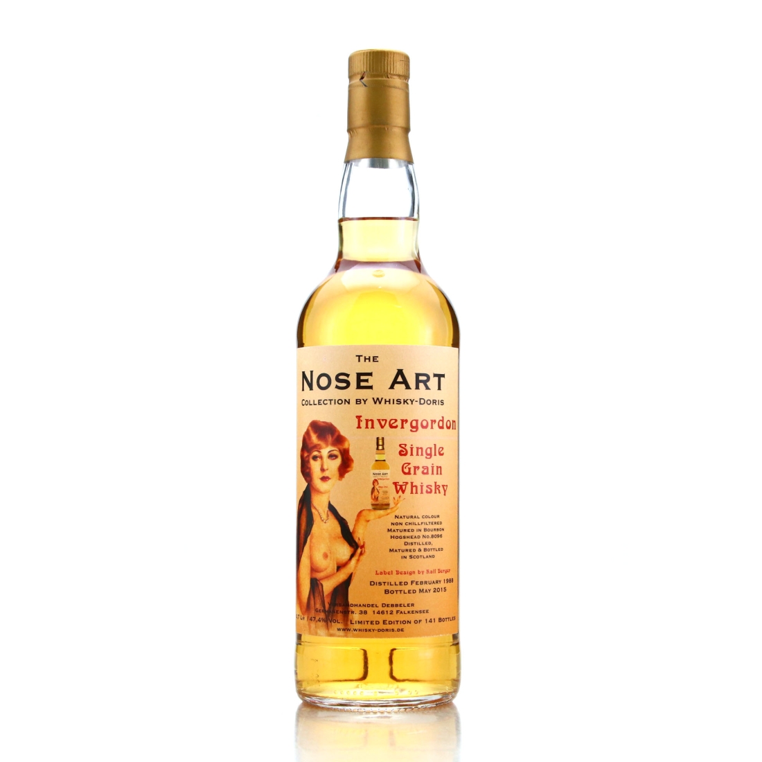 Invergordon 1988 Whisky-Doris Nose Art