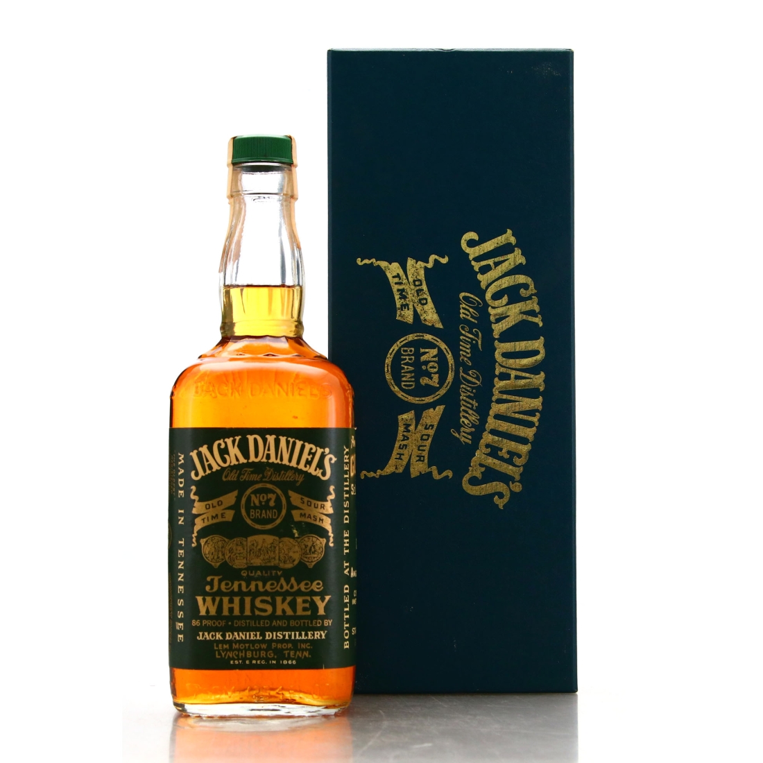 Jack Daniel's Old No.7 Brand Green Label 86 Proof 1981