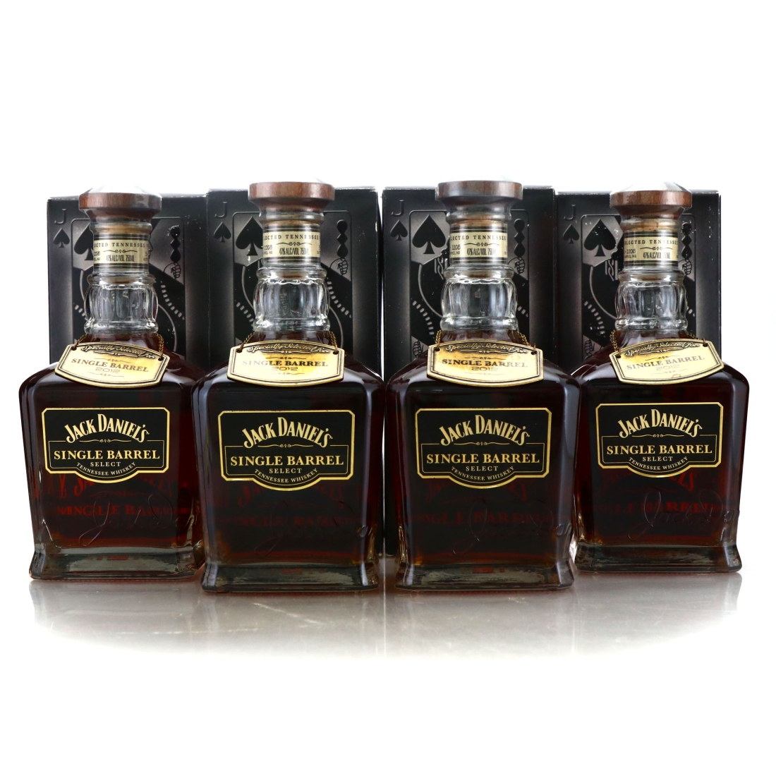 Jack Daniel's Single Barrel Select 2012 Playing Card Collection 4 x 75cl