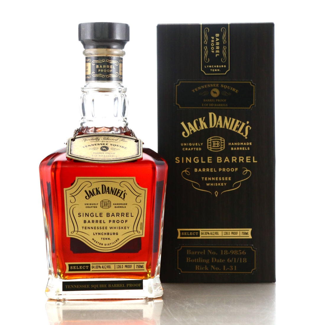 Jack Daniel's Barrel Proof Single Barrel / Tennessee Squire