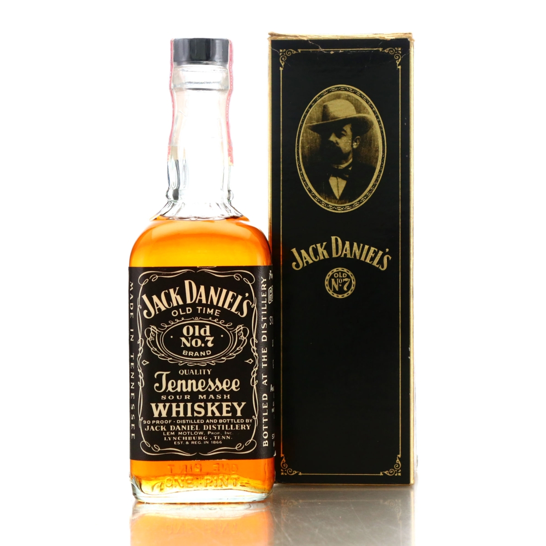 Jack Daniel's Old No.7 Brand 90 Proof Pint 1976