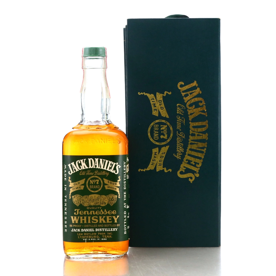Jack Daniel's Old No.7 Brand Green Label 86 Proof 1980