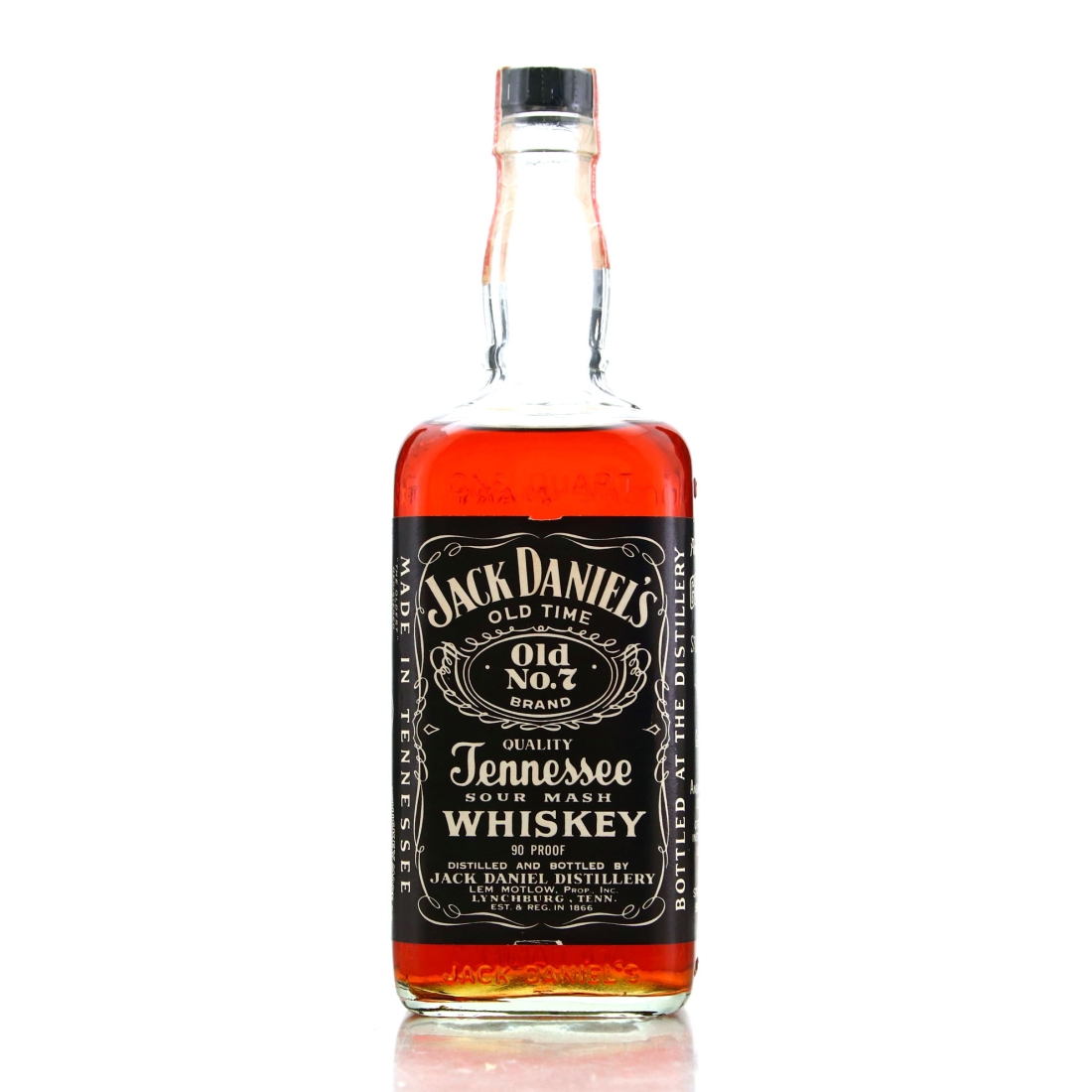 Jack Daniel's Old No.7 Brand 90 Proof Quart 1973