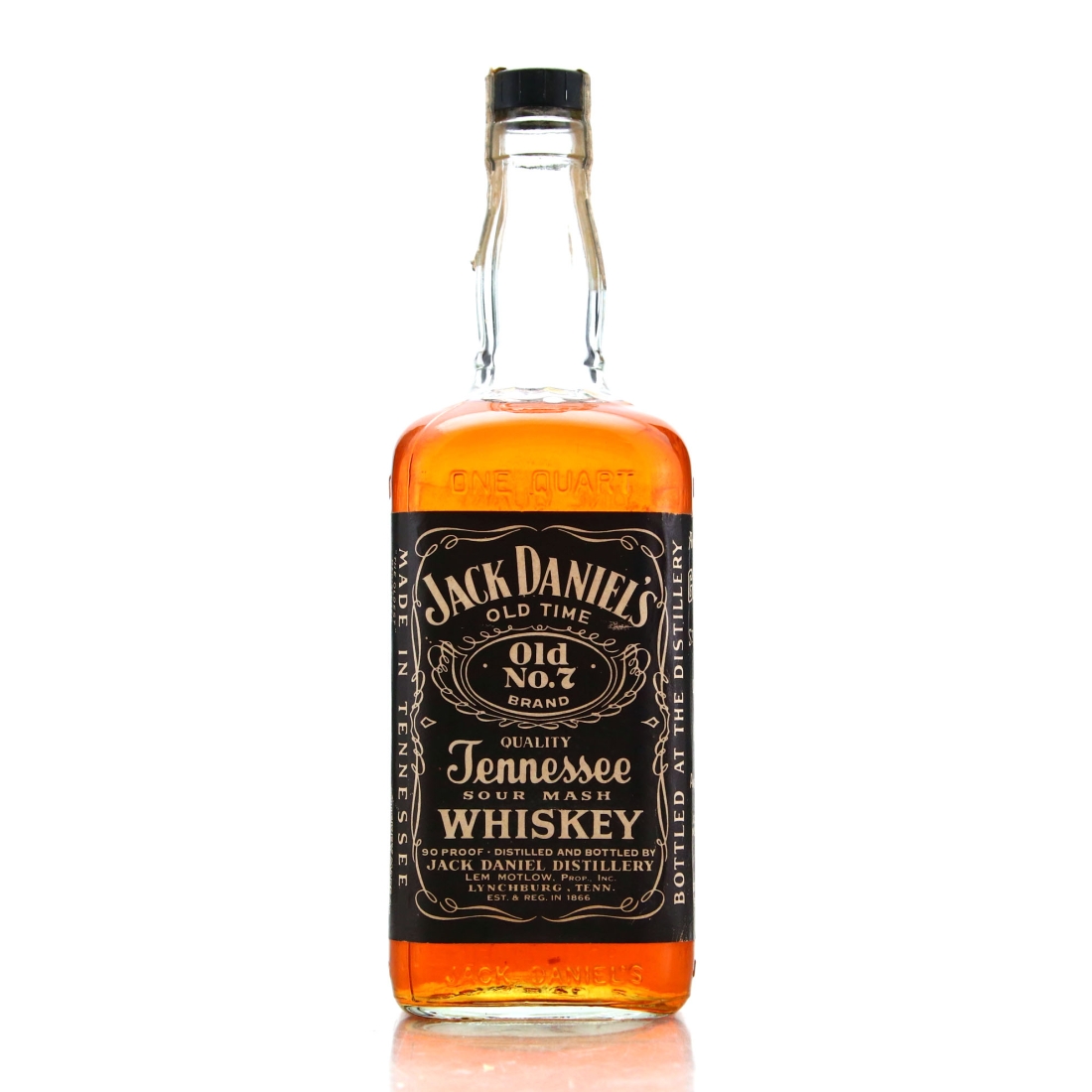 Jack Daniel's Old No.7 Brand 90 Proof Quart 1976