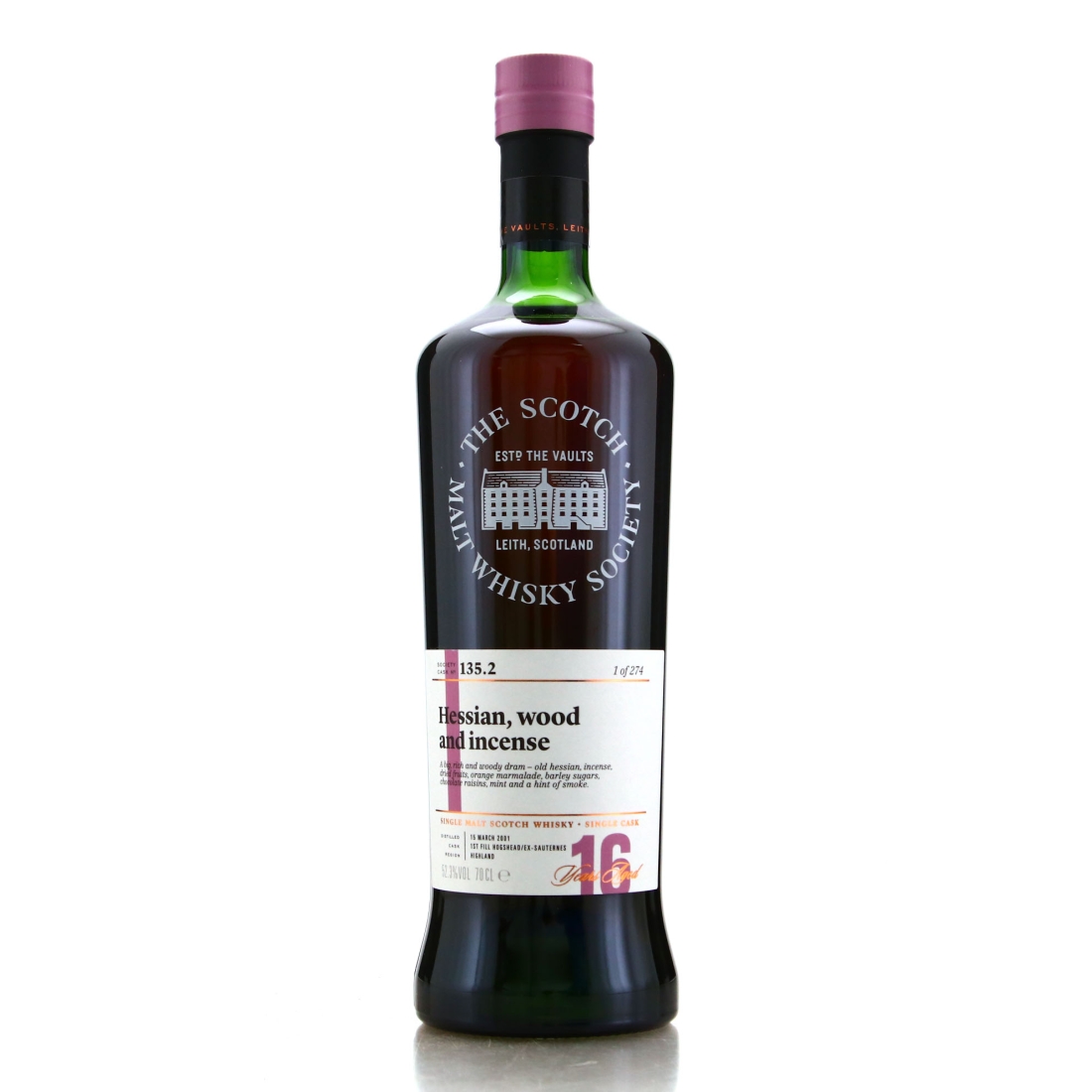 Inchmoan 2001 SMWS 16 Year Old 135.2