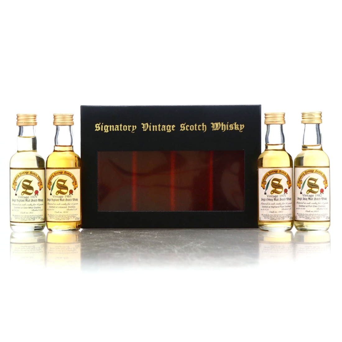Signatory Vintage Miniature x 4 / Includes Port Ellen