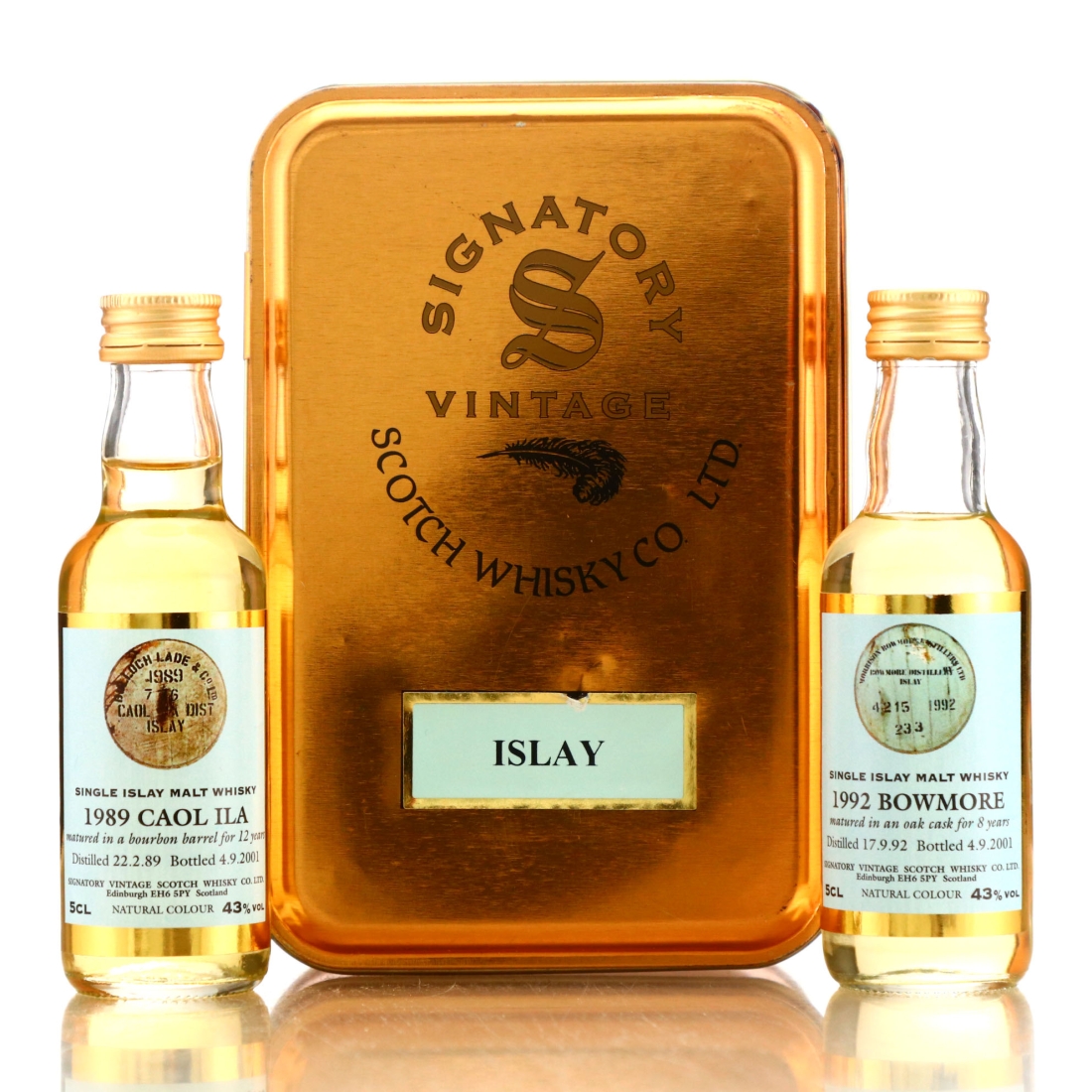 Signatory Vintage Islay Miniature x 2